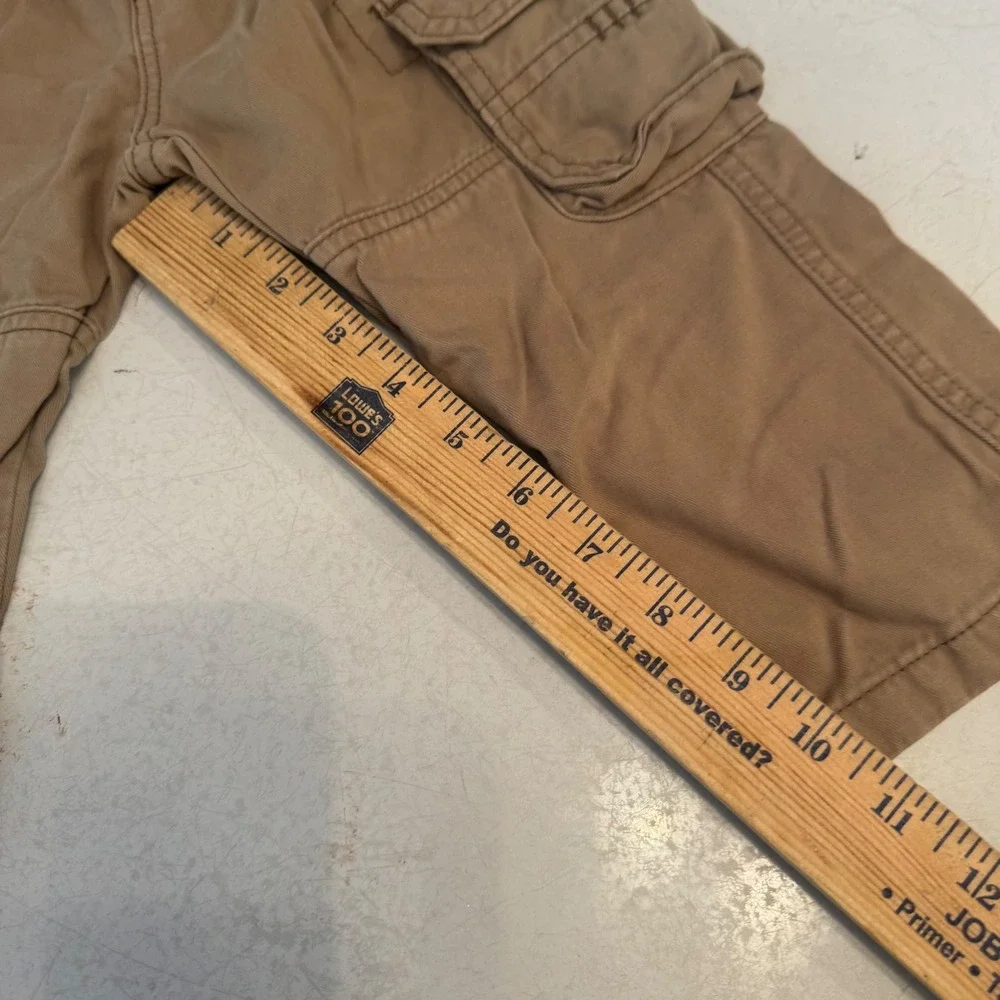 Wrangler Cargo Pants Toddler Boys 2T Khaki Tan Cotton Utility 8LCTFNK